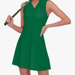 Green tennis golf workout Dress and shorts